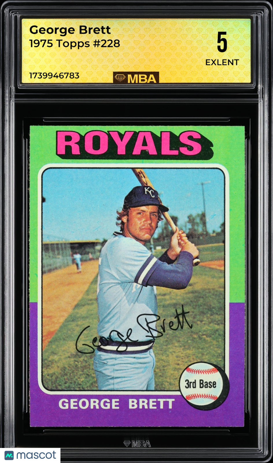 1975 Topps George Brett #228 MBA 5
