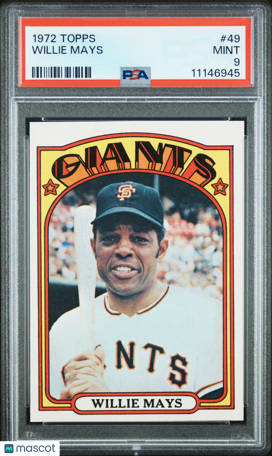 1972 Topps Willie Mays #49 PSA 9