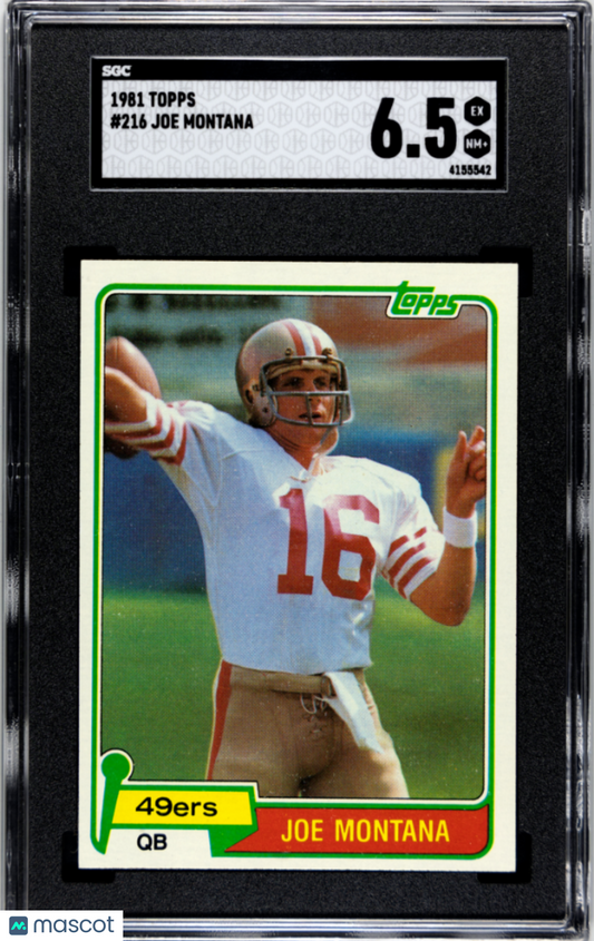 1981 Topps Joe Montana #216 SGC 6.5
