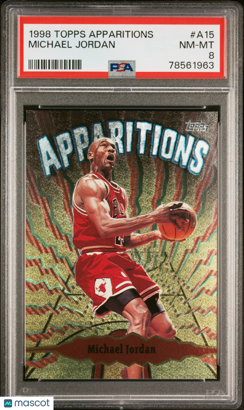 1998 Topps Apparitions Michael Jordan #A15 PSA 8