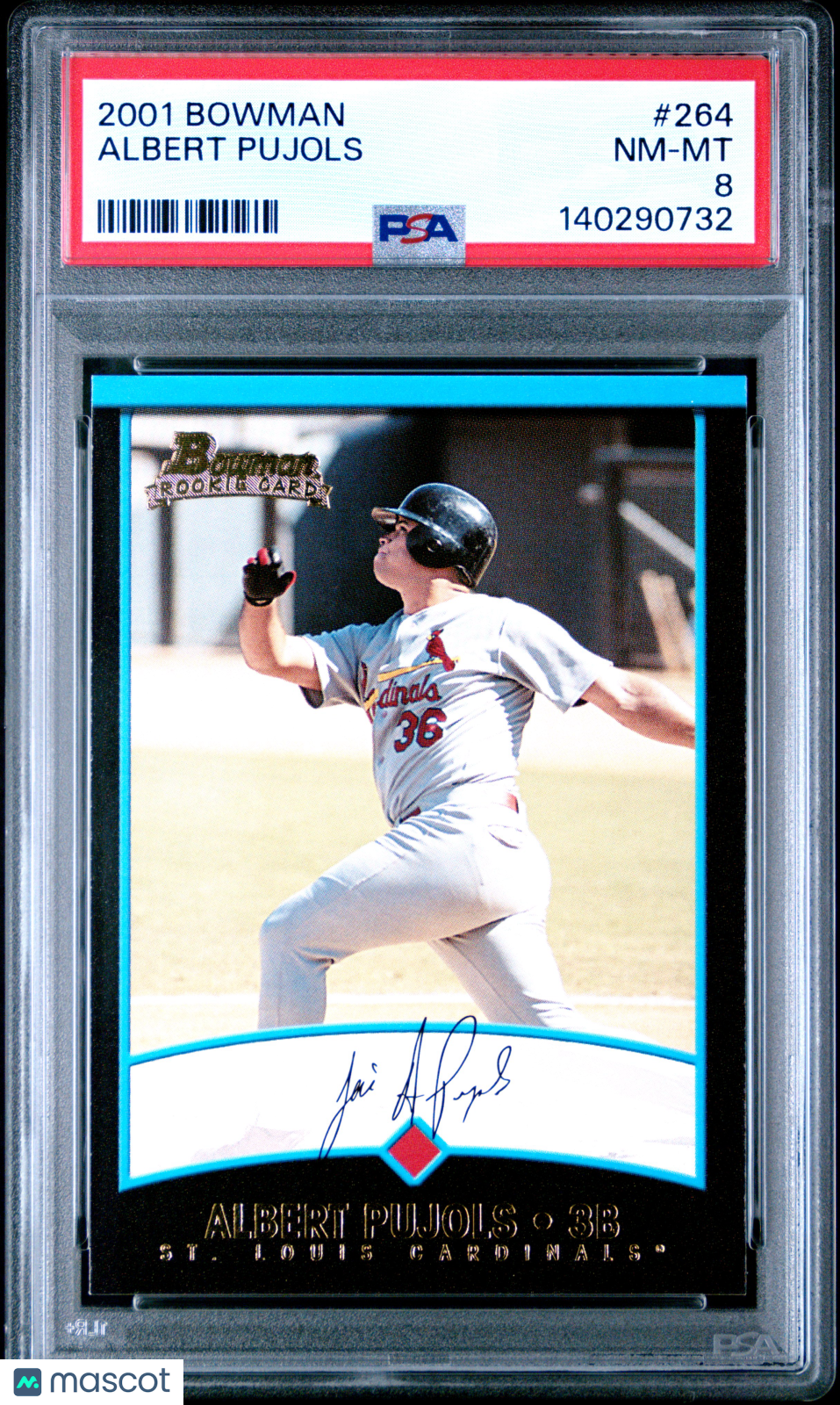 2001 Bowman Albert Pujols #264 PSA 8