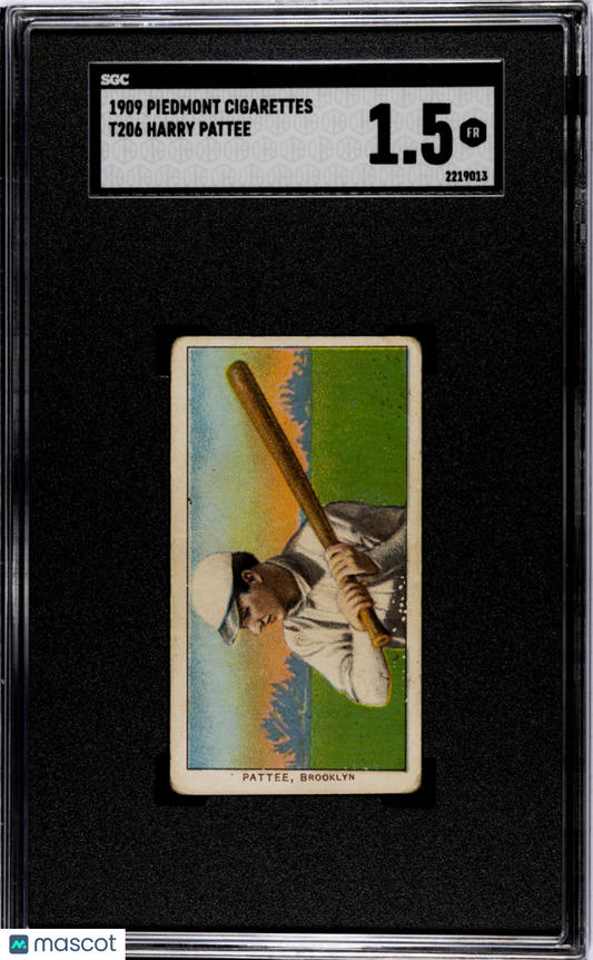 1909 Piedmont Cigarettes (T206) Harry Pattee SGC 1.5