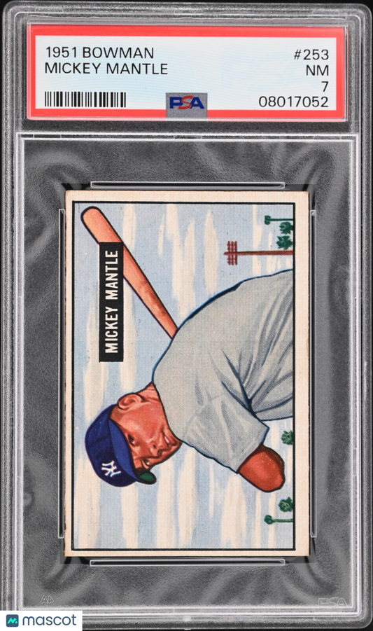 1951 Bowman Mickey Mantle #253 PSA 7