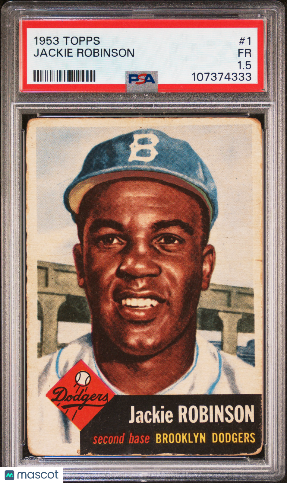 1953 Topps Jackie Robinson #1 PSA 1.5