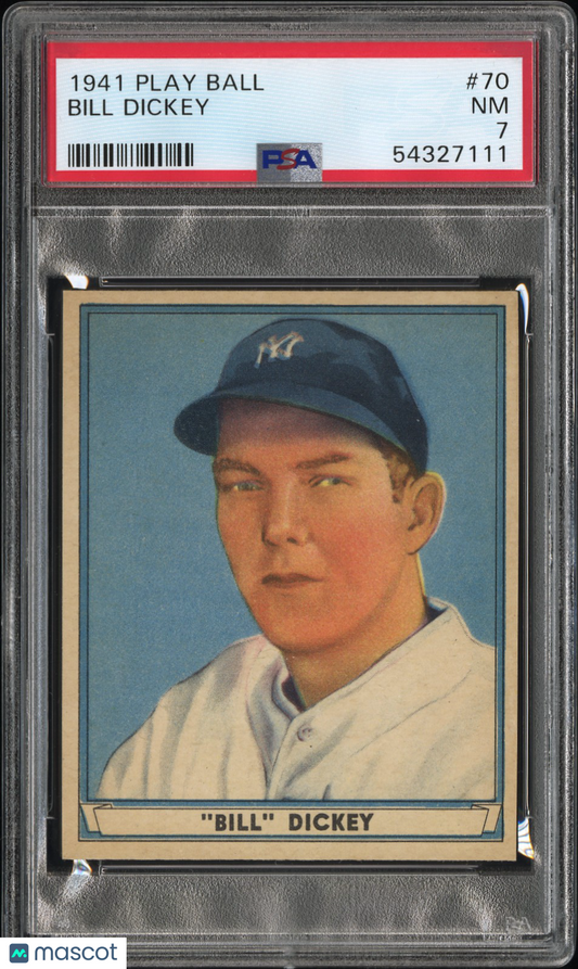 1941 Play Ball Bill Dickey #70 PSA 7