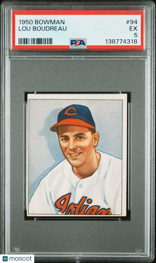 1950 Bowman Lou Boudreau #94 PSA 5