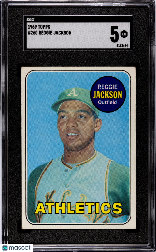 1969 Topps Reggie Jackson #260 SGC 5