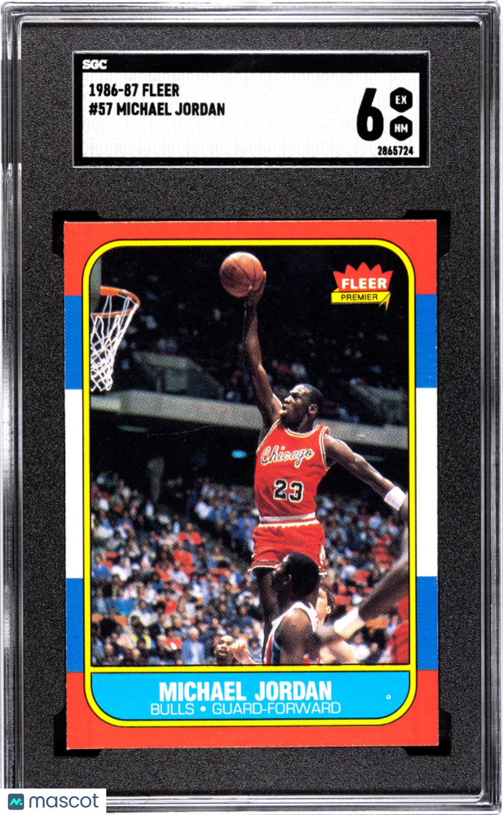 1986 Fleer Michael Jordan #57 SGC 6