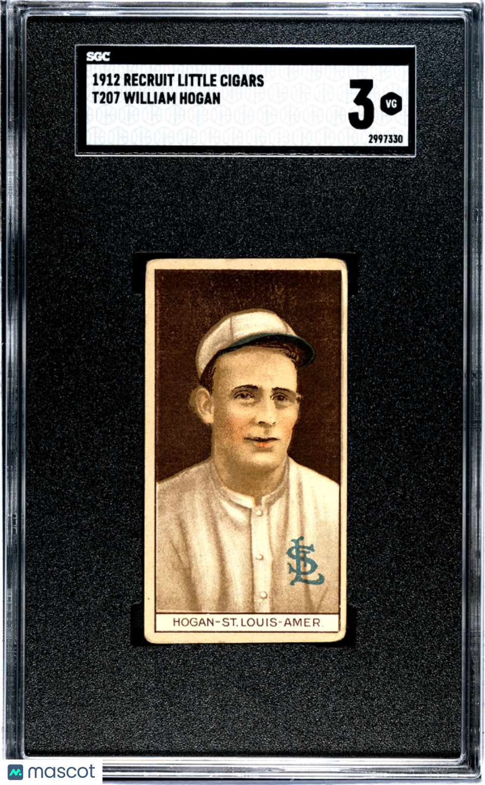 1912 Recruit Little Cigars (T207) William Hogan SGC 3
