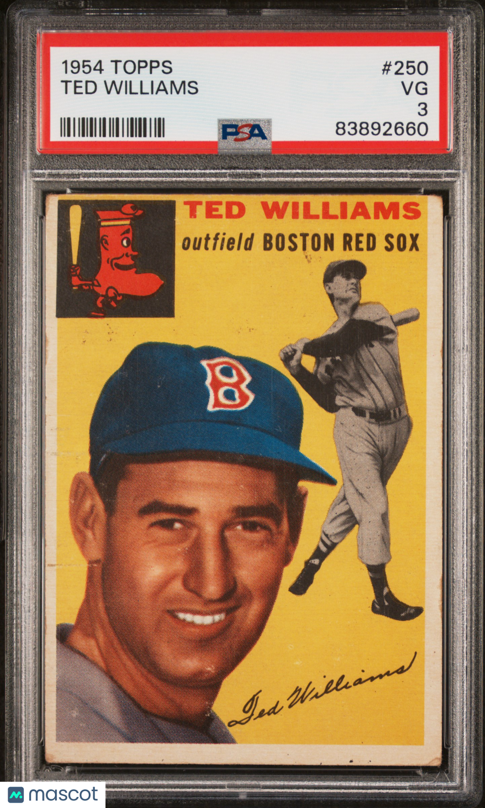 1954 Topps Ted Williams #250 PSA 3