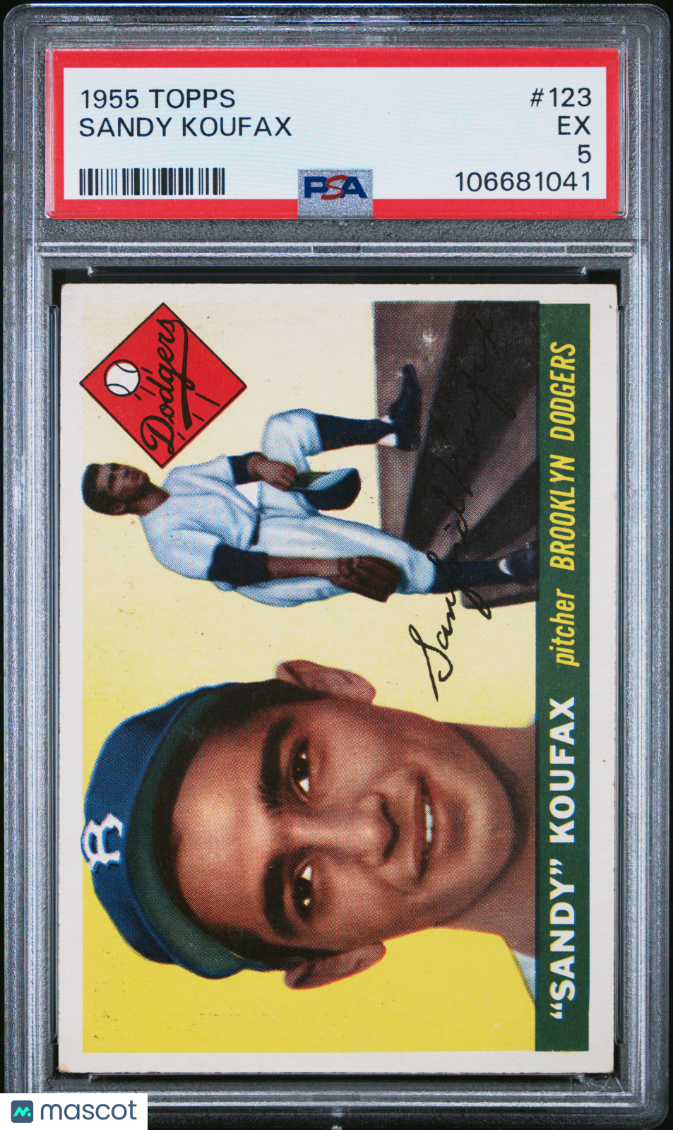 1955 Topps Sandy Koufax #123 PSA 5