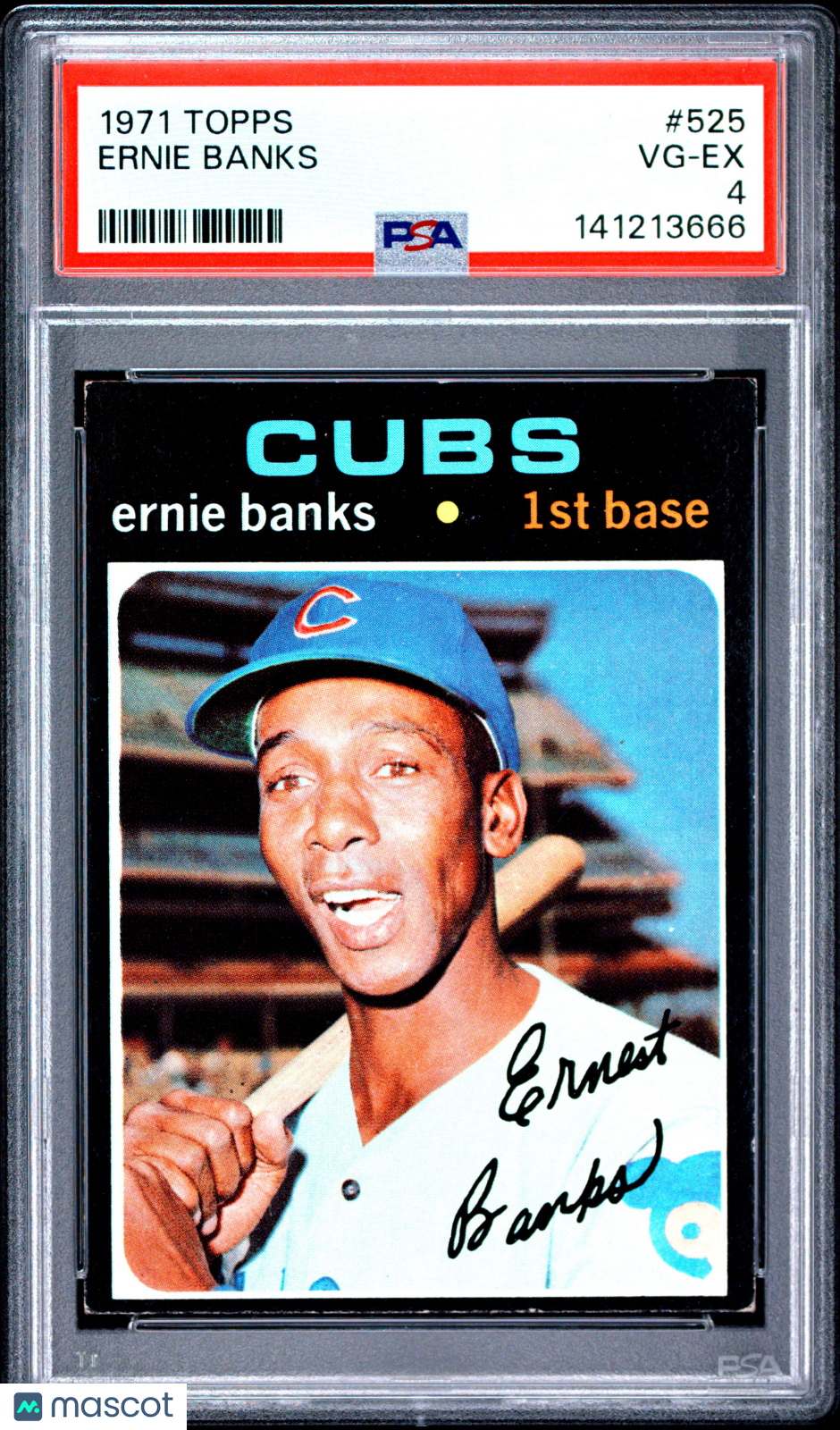1971 Topps Ernie Banks #525 PSA 4