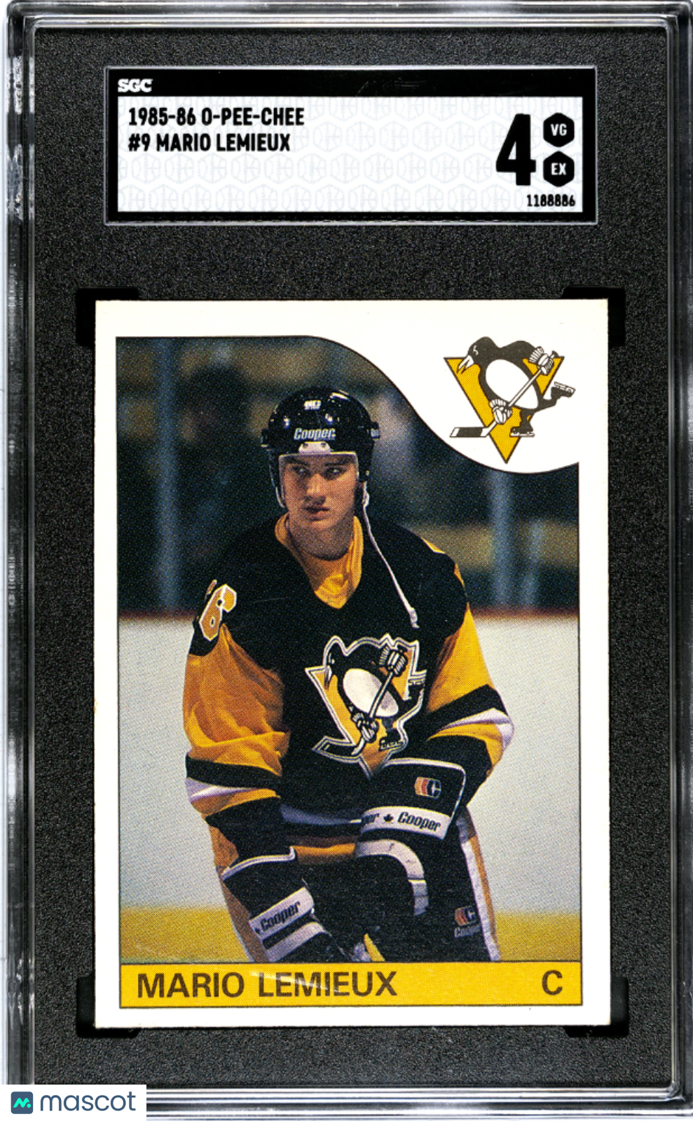 1985 O-Pee-Chee Mario Lemieux #9 SGC 4