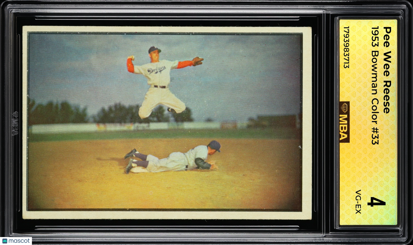 1953 Bowman Color Pee Wee Reese #33 MBA 4