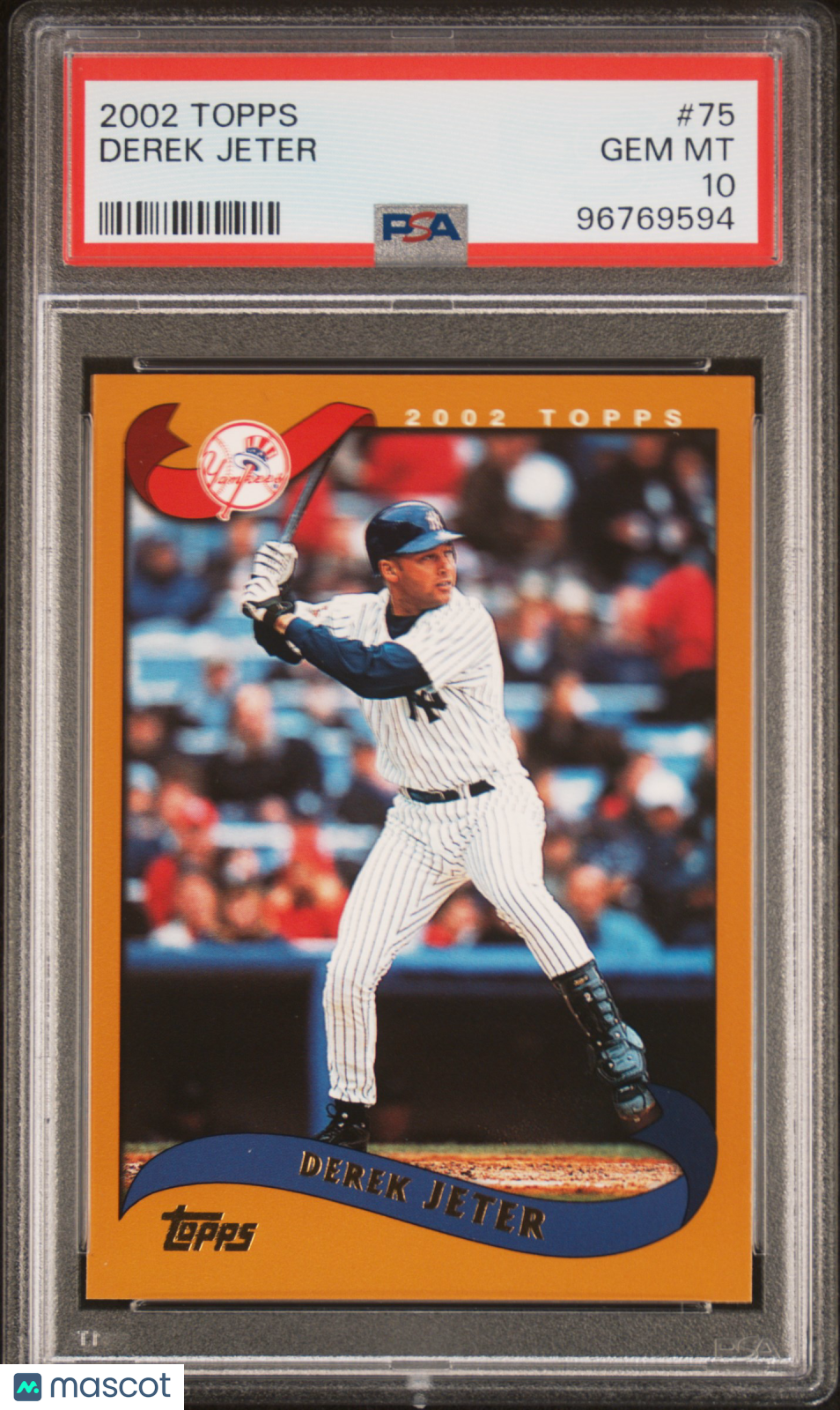 2002 Topps Derek Jeter #75 PSA 10