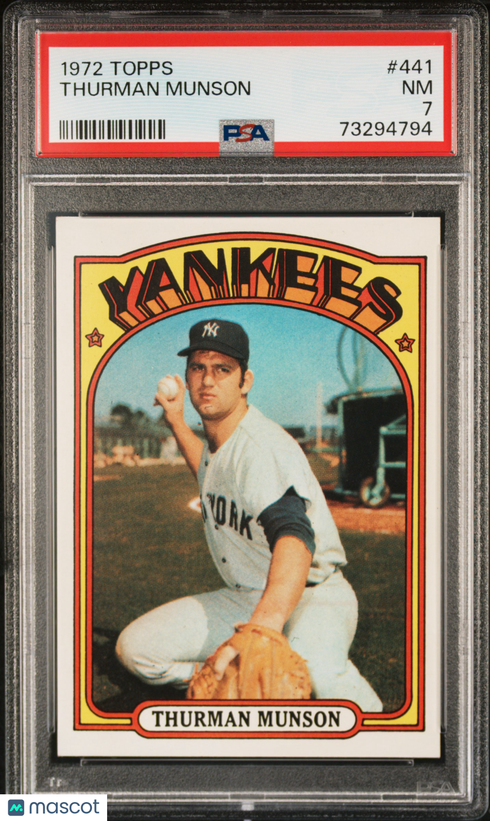 1972 Topps Thurman Munson #441 PSA 7