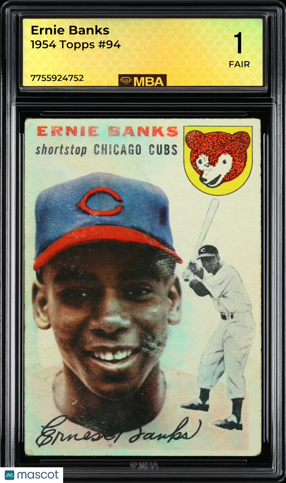 1954 Topps Ernie Banks #94 MBA 1