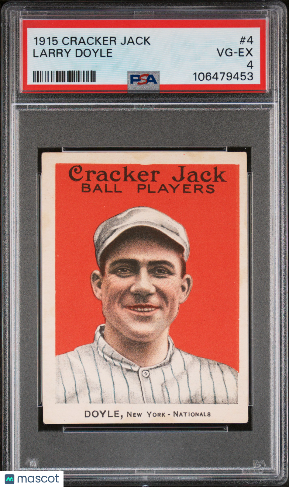 1915 Cracker Jack Larry Doyle #4 PSA 4