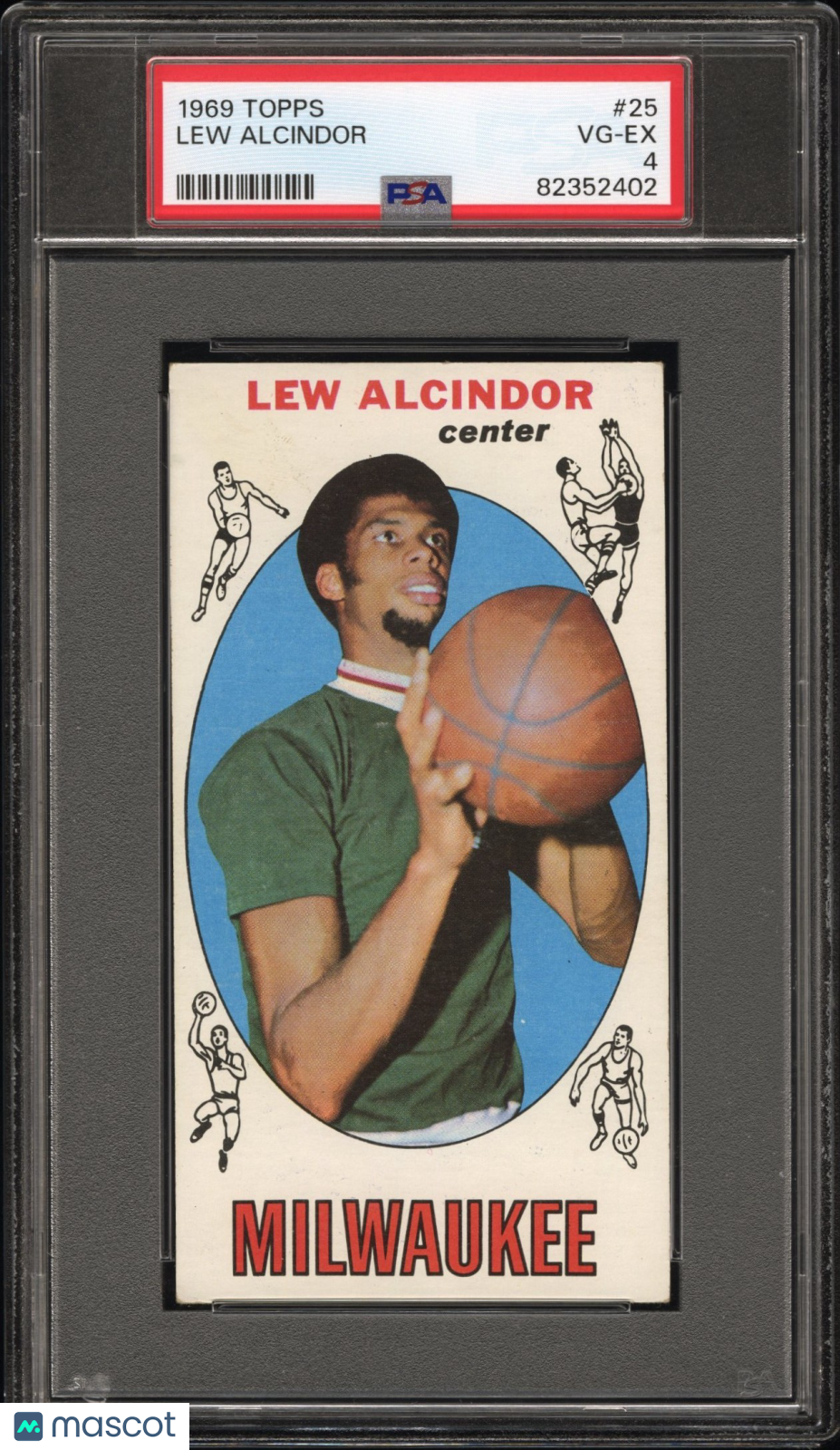 1969 Topps Lew Alcindor #25 PSA 4