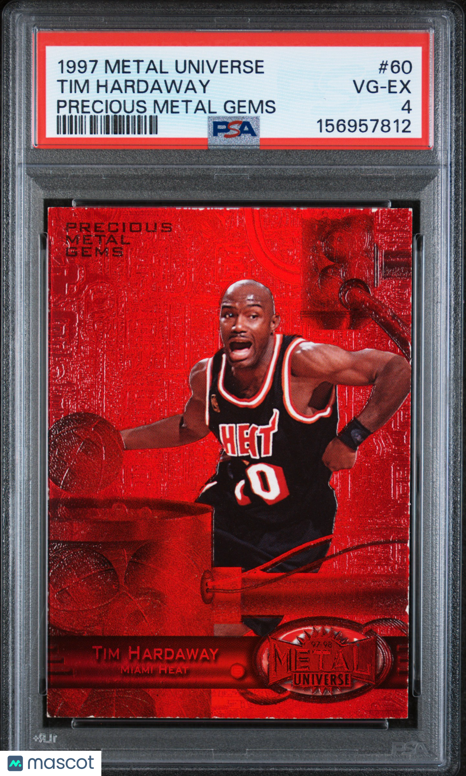 1997 Metal Universe Tim Hardaway #60 Precious Gems PSA 4