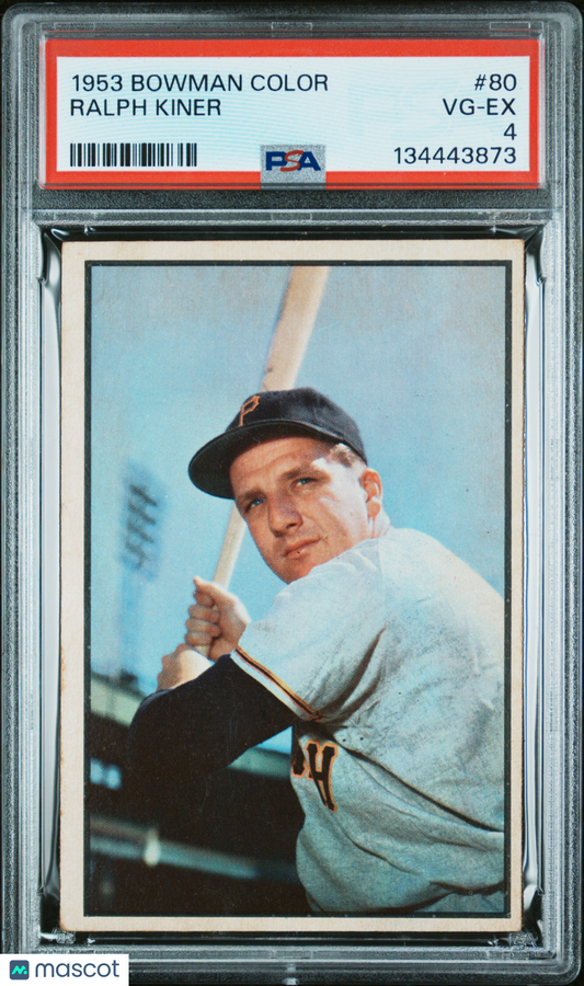1953 Bowman Color Ralph Kiner #80 PSA 4