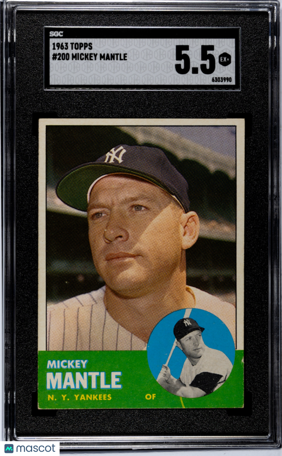 1963 Topps Mickey Mantle #200 SGC 5.5