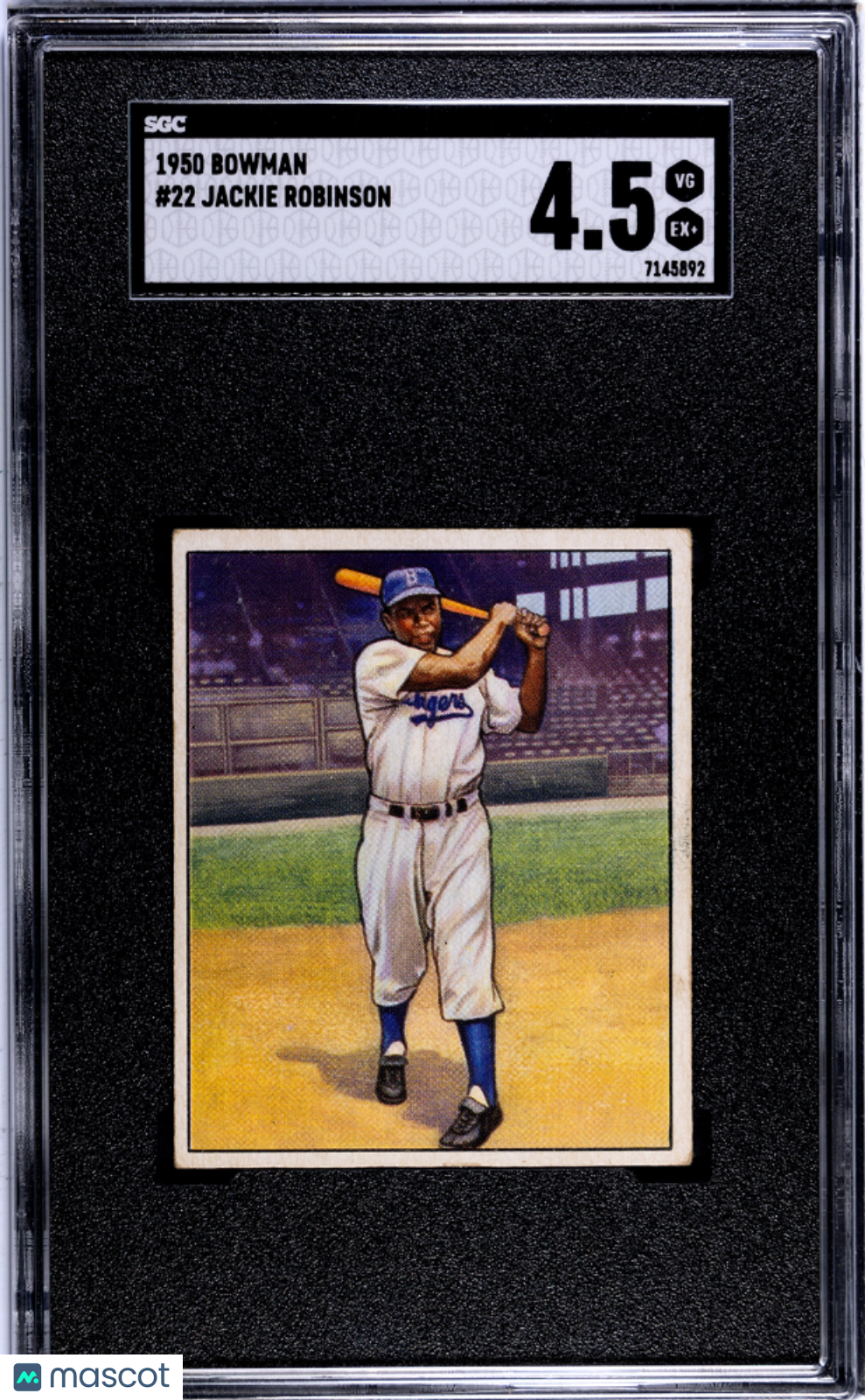 1950 Bowman Jackie Robinson #22 SGC 4.5