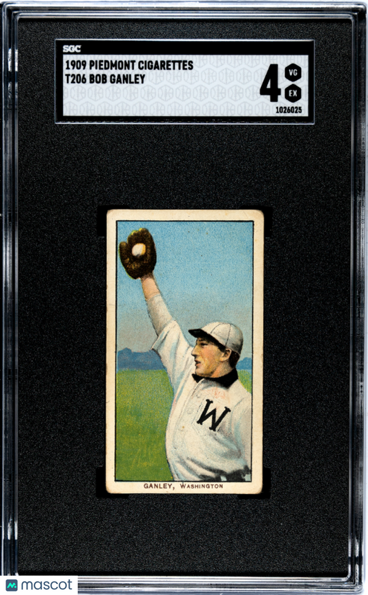 1909 Piedmont Cigarettes (T206) Bob Ganley SGC 4