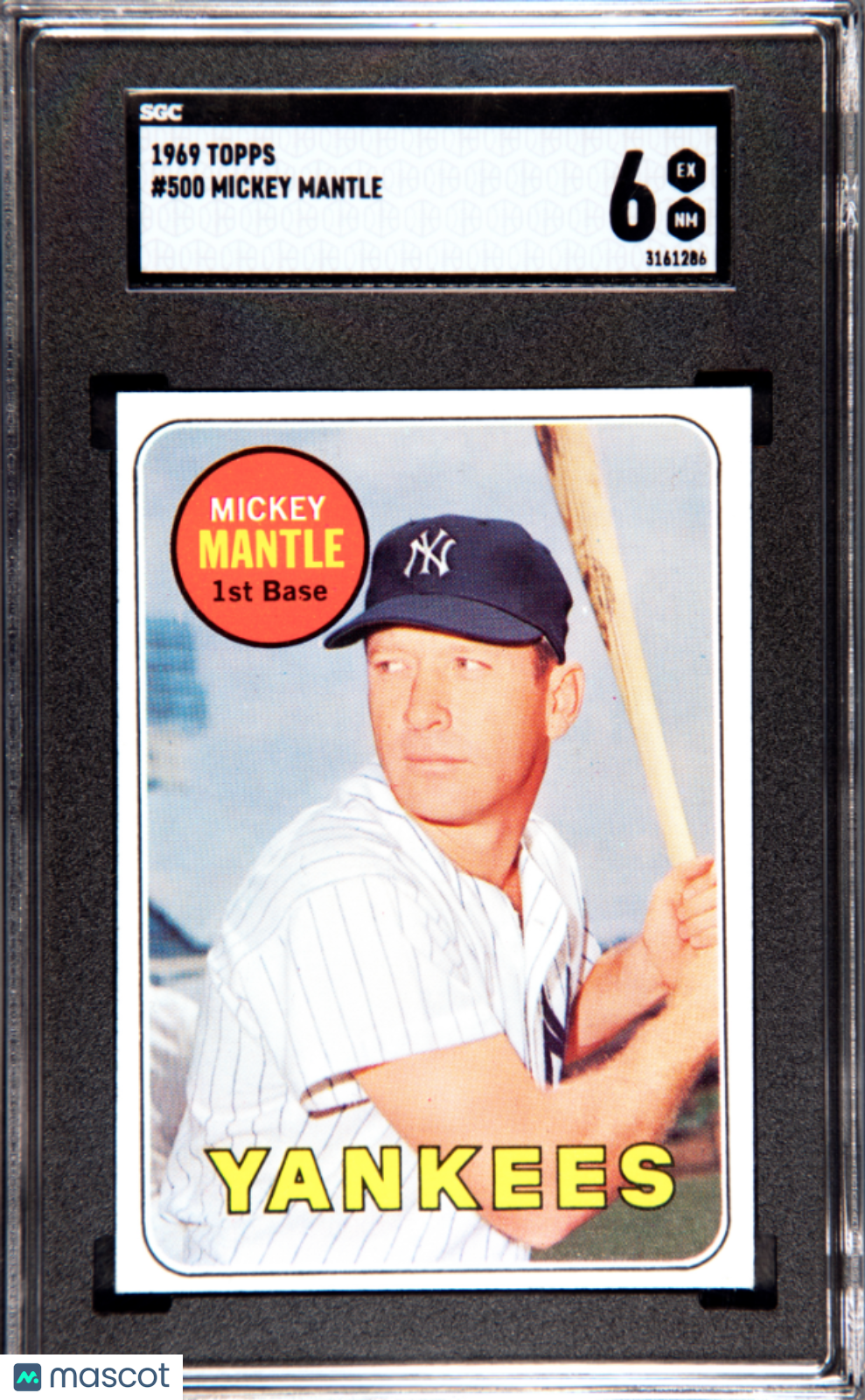 1969 Topps Mickey Mantle #500 SGC 6
