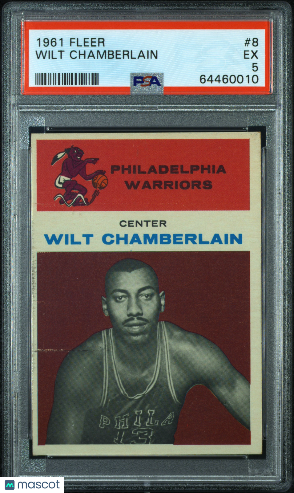 1961 Fleer Wilt Chamberlain #8 PSA 5