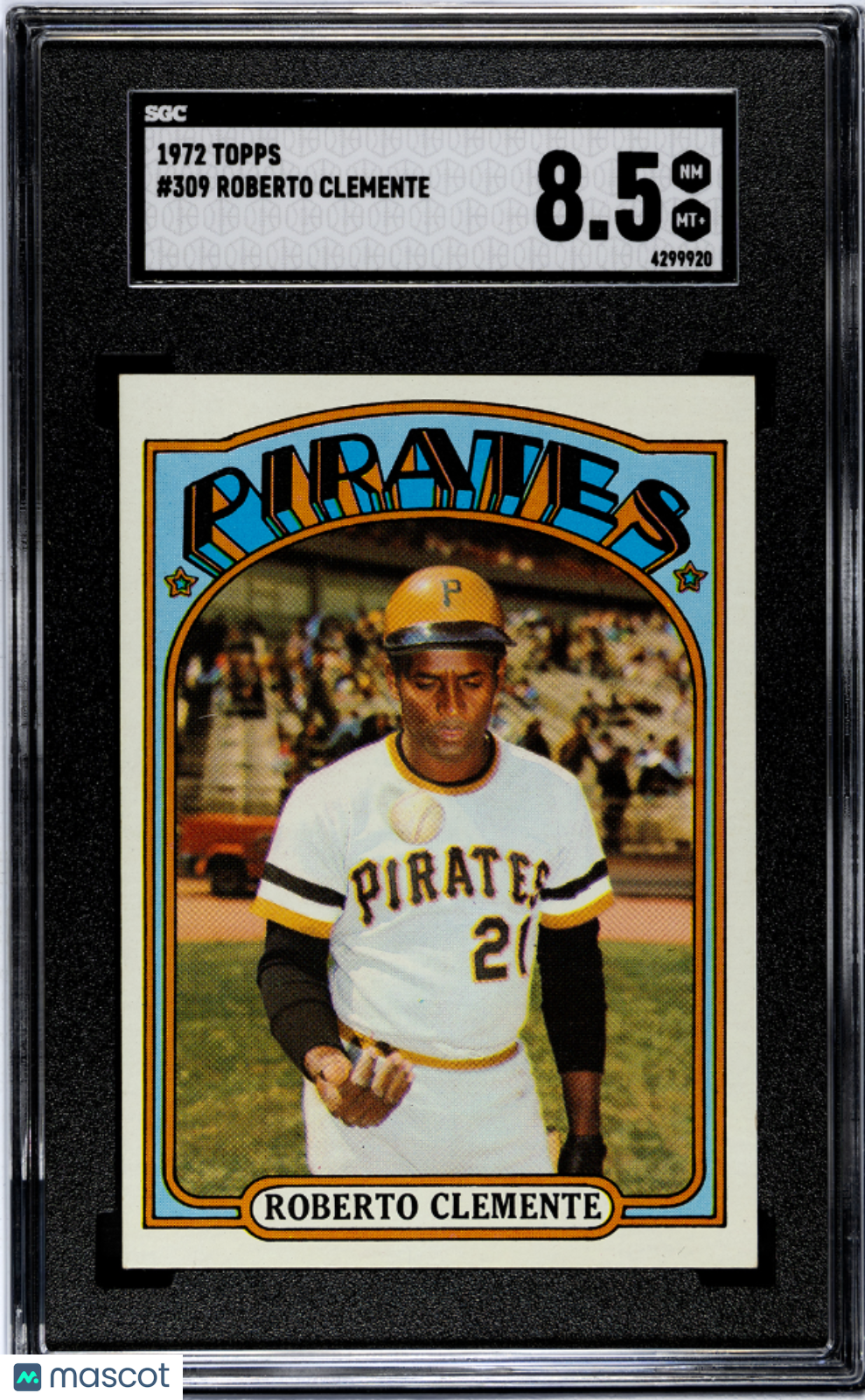 1972 Topps Roberto Clemente #309 SGC 8.5