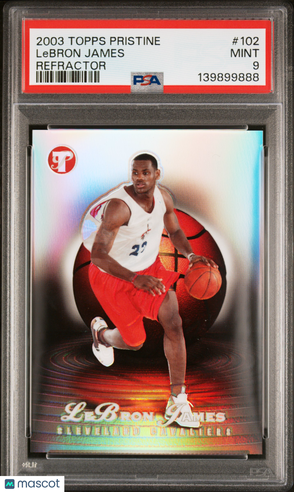 2003 Topps Pristine LeBron James #102 Refractor PSA 9