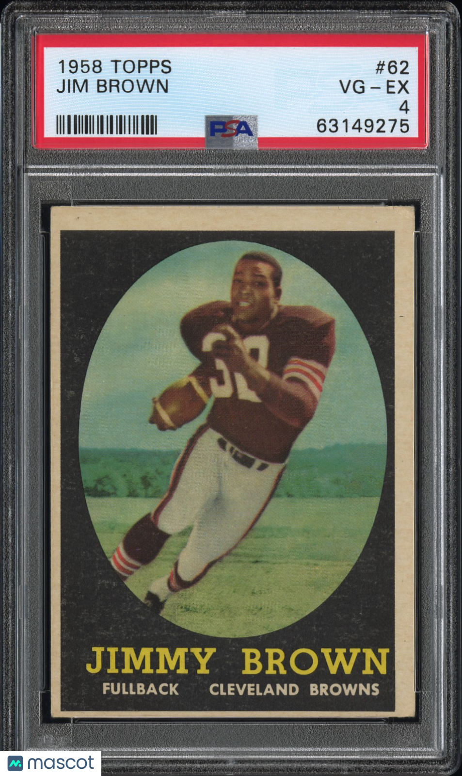 1958 Topps Jim Brown #62 PSA 4