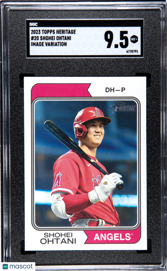 2023 Topps Heritage Shohei Ohtani #20 Image Var. SGC 9.5