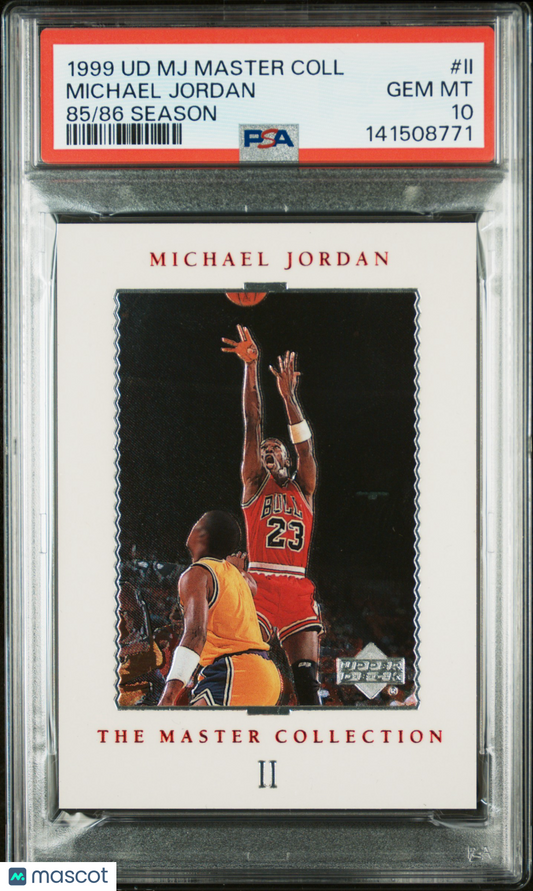1999 Upper Deck MJ Master Collection Michael Jordan #II Season PSA 10 85/86