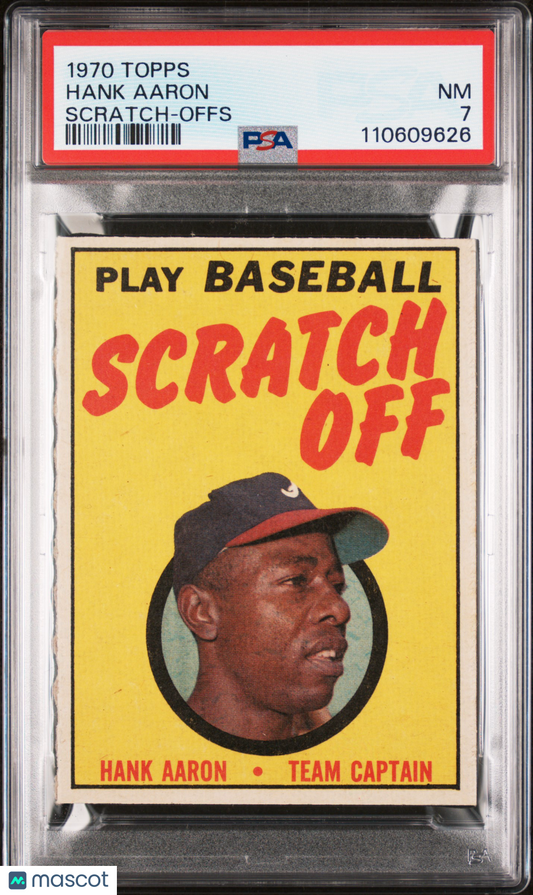 1970 Topps Scratch-Offs Hank Aaron PSA 7