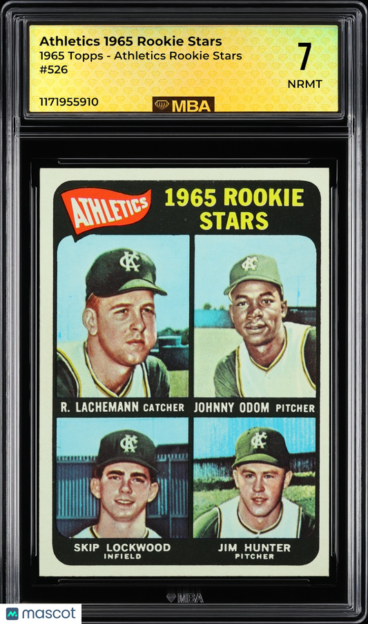 1965 Topps Athletics 1965 Rookie Stars #526 Athletics Rookie Stars MBA 7