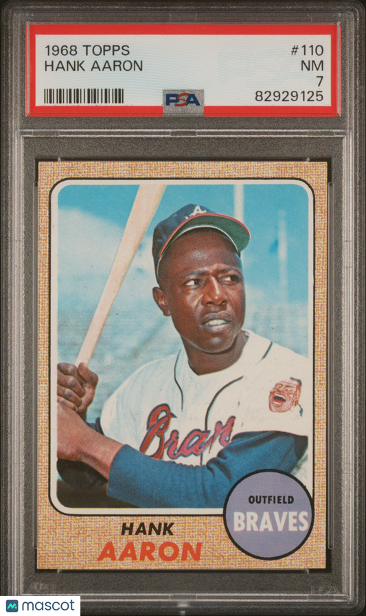 1968 Topps Hank Aaron #110 PSA 7