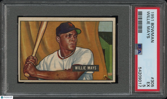 1951 Bowman Willie Mays #305 PSA 5
