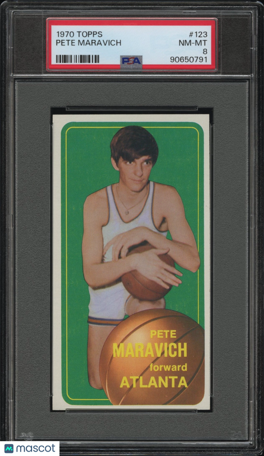 1970 Topps Pete Maravich #123 PSA 8