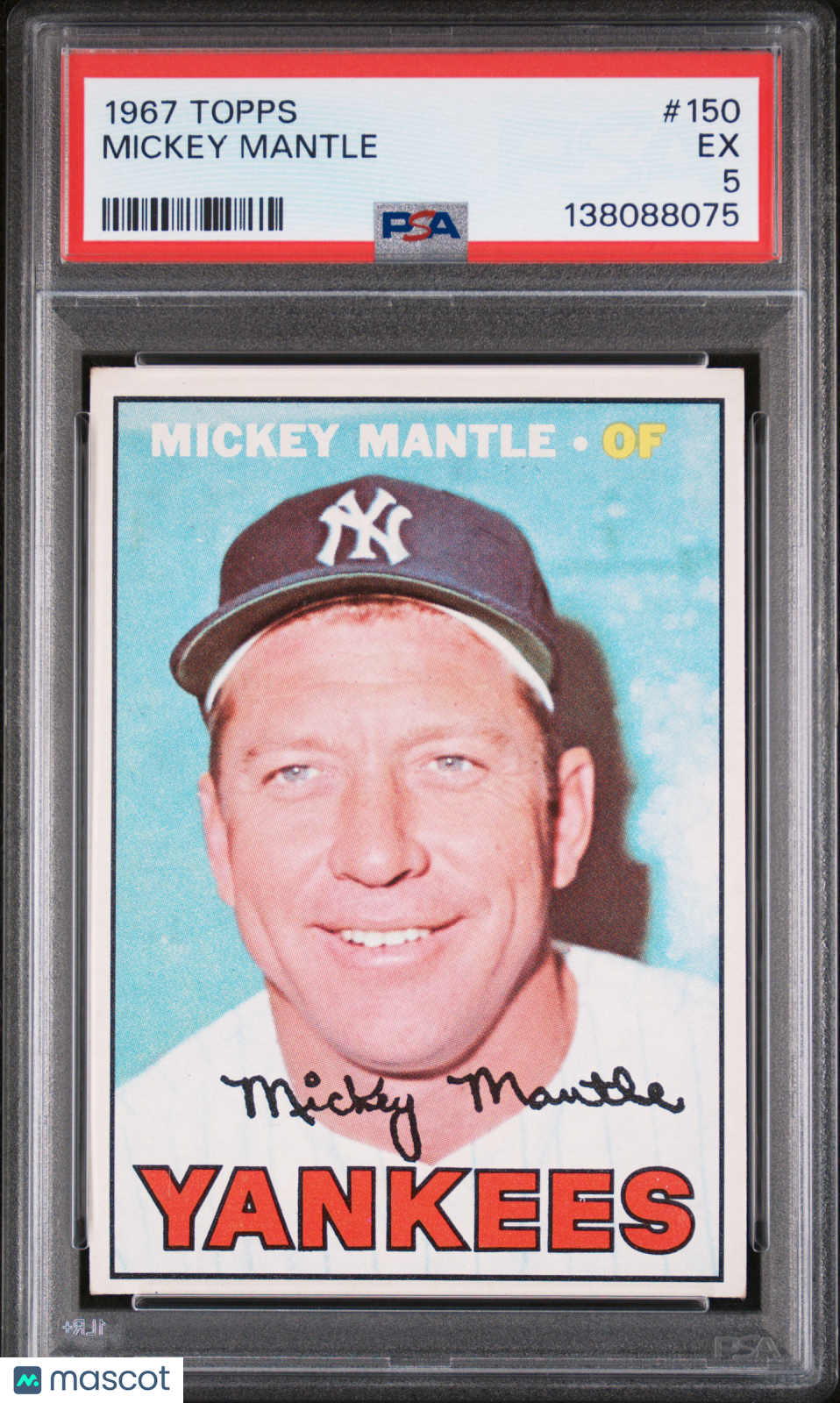 1967 Topps Mickey Mantle #150 PSA 5