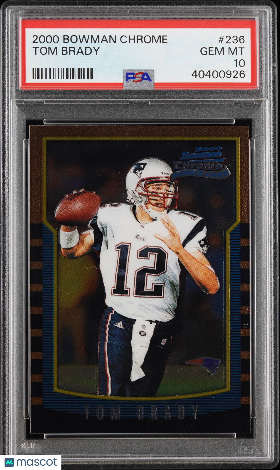 2000 Bowman Chrome Tom Brady #236 PSA 10