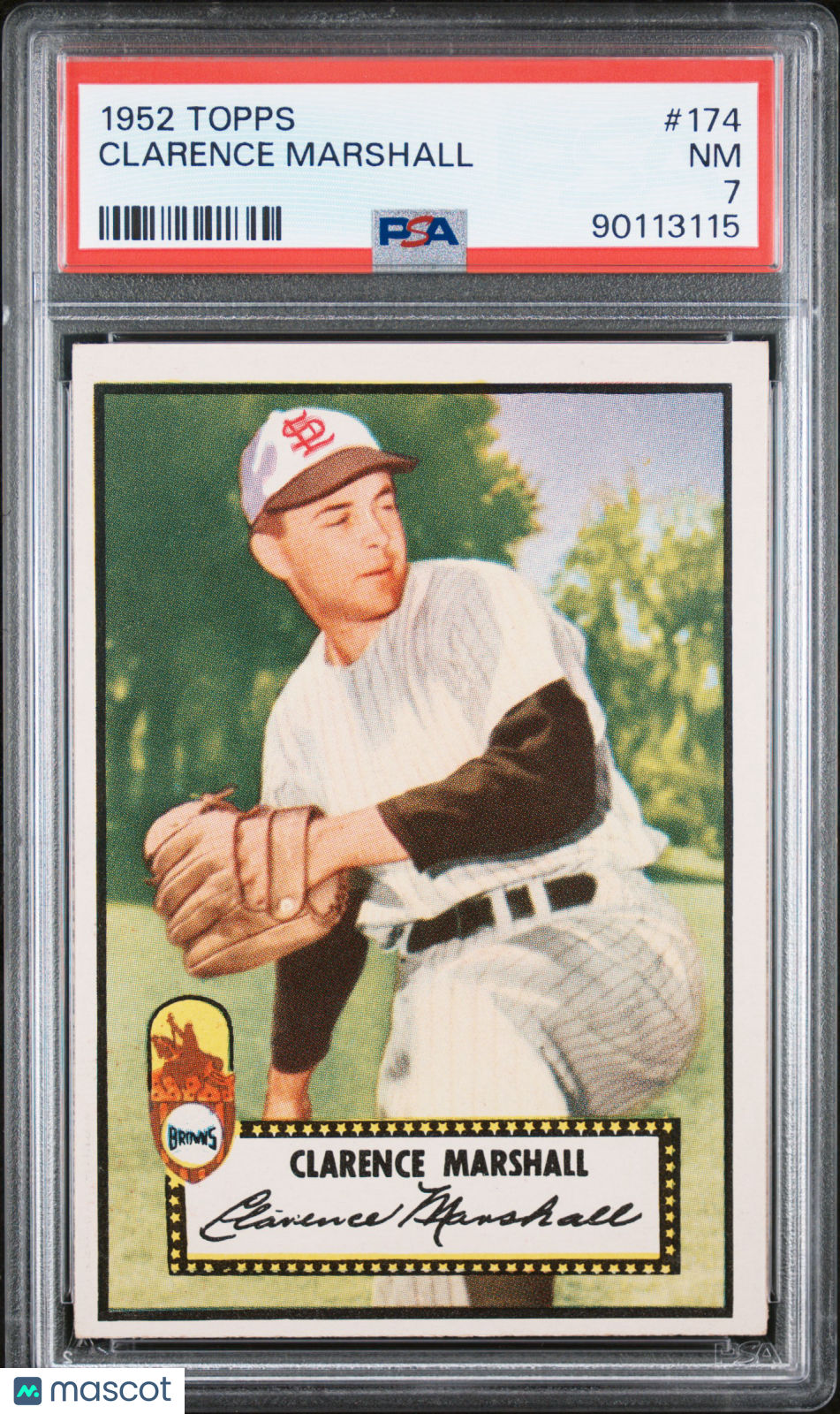 1952 Topps Clarence Marshall #174 PSA 7