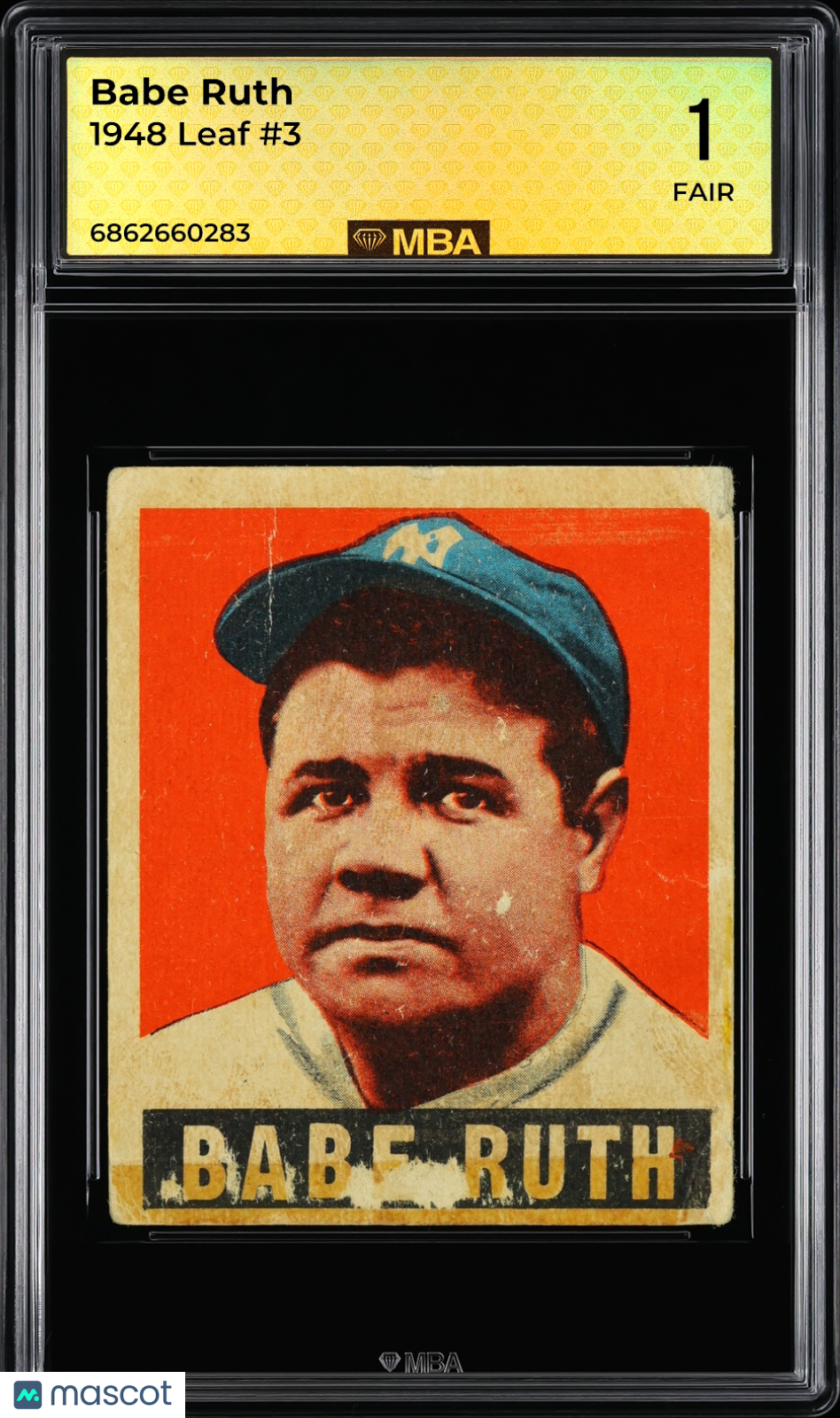 1948 Leaf Babe Ruth #3 MBA 1