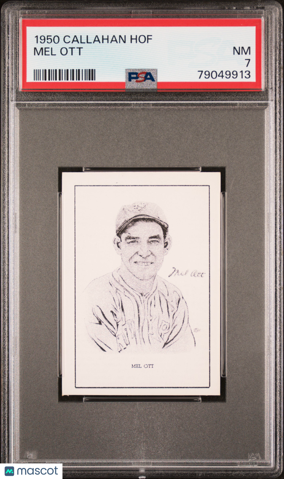 1950-56 Callahan Hall Of Fame Mel Ott PSA 7 – Legacy Cardz
