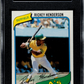1980 Topps Rickey Henderson #482 SGC 8