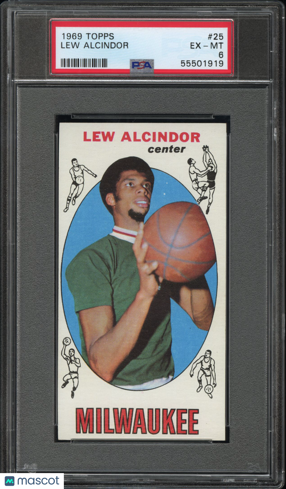 1969 Topps Lew Alcindor #25 PSA 6