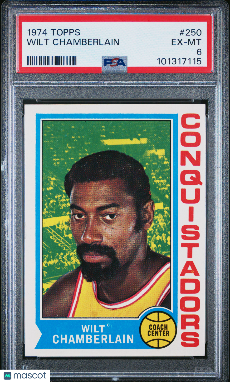 1974 Topps Wilt Chamberlain #250 PSA 6