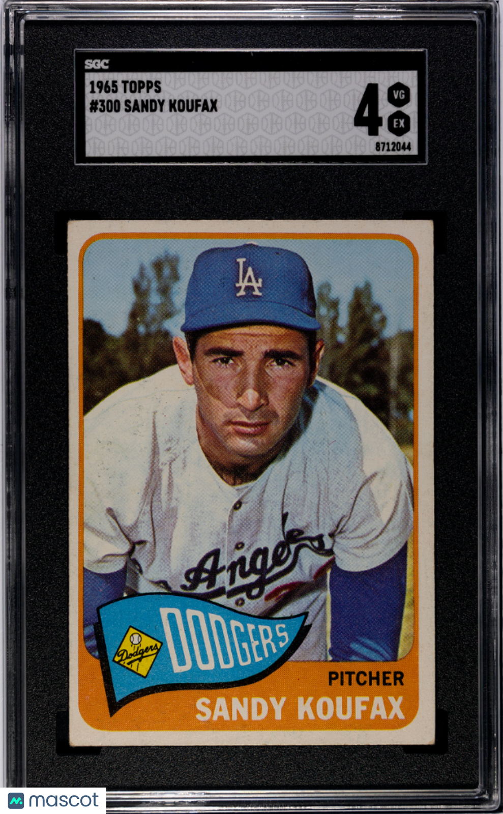 1965 Topps Sandy Koufax #300 SGC 4