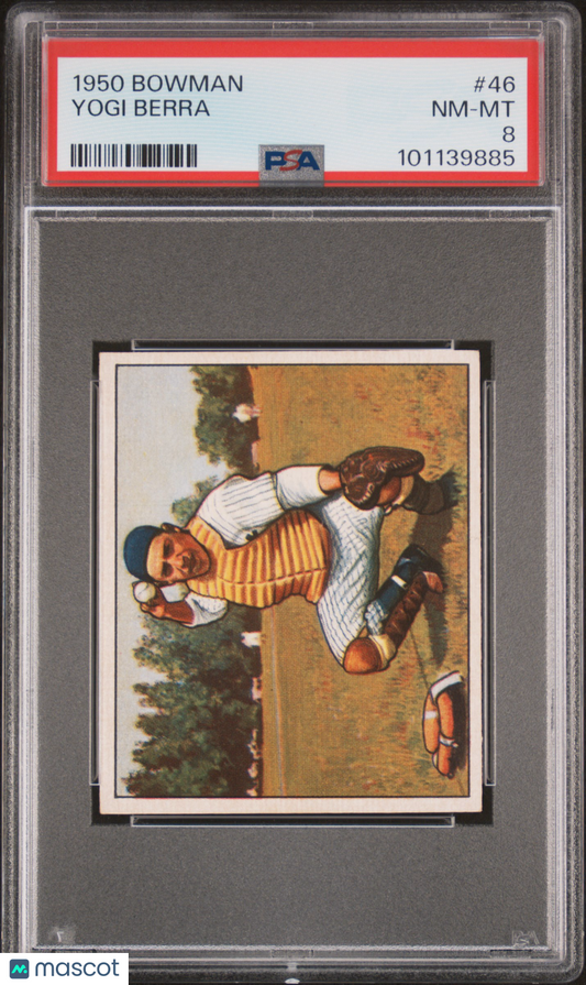 1950 Bowman Yogi Berra #46 PSA 8
